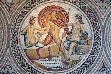 Mozaïek van Hylas en de Nimfen.