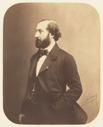 Portret van Émile Augier 1820-1889, 1857