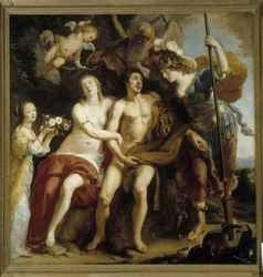 Hercules, Omphale en Minerva