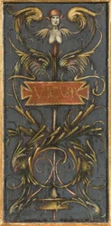 Detail van de predella, Geboorte en Laatste Avondmaal, Polyptiek, 1511 (detail)