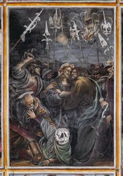 Kus van Judas, detail van "Het leven en de Passie van Christus"