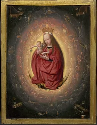 De verheerlijking van de Maagd, ca. 1490 (olieverf op paneel)