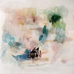 Abstracte kleurstroom