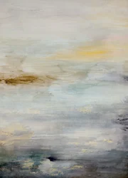 Rustige horizon gloeit