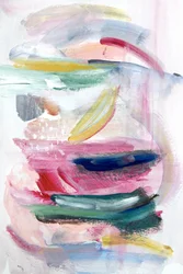 Levendige abstracte penseelstreken