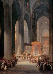De Corpus Christi-processie in de kathedraal van Sevilla