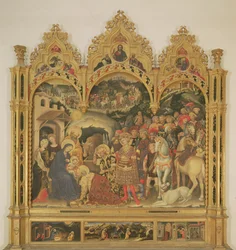 Aanbidding der Wijzen altaarstuk, 1423
