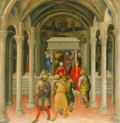 De kreupelen en zieken genezen bij het graf van Sint Nicolaas, 1425