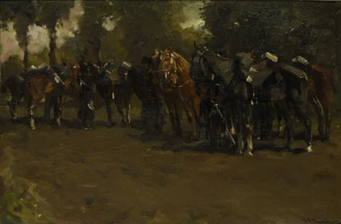 Cavalerie bij rust