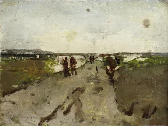 Landschap in de buurt van Waalsdorp