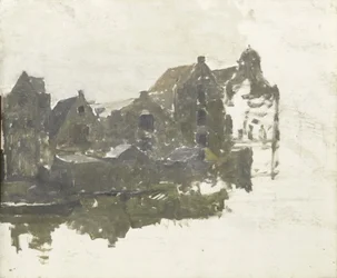Pakhuizen aan de Teertuinen op het Prinseneiland
