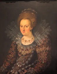 Duits: Portret Barbara Sophia von Brandenburg Portret Barbara Sophie van Brandenburg