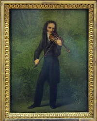 Portret van Niccolò Paganini 1782-1840, 1830-1831