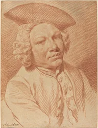 Portret van een Man met een Driekantige Hoed