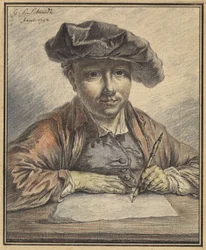 Zelfportret aan het Schetsen
