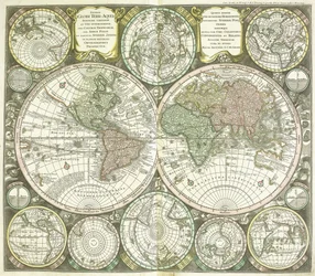 Wereldkaart, 1744