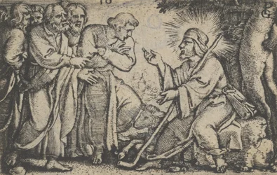 Christus spreekt tot de discipelen, uit Het verhaal van Christus, 1534-35