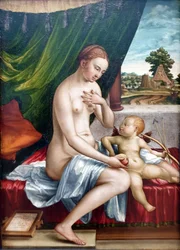 Duits: Venus und Amor Venus en Cupido