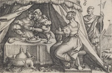 Judith en Holofernes Dineren