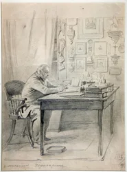 Portret van de auteur Faddei Bulgarin (1789-1859)