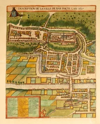Kaart van Bar-Le-Duc uit Civitates Orbis Terrarum