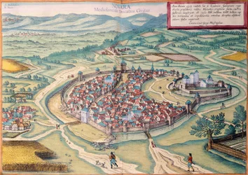 Uitzicht op Novara
