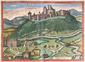 Zaros, op de berg Ida, Kreta (gravure)