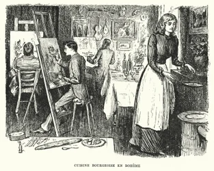 Illustratie voor Trilby door George du Maurier