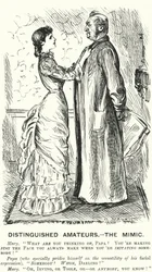 Punch cartoon: Distinguished Amateurs - de Nabootser (gravure)