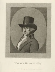 Portret van Warren Hastings, Esq., uitgegeven 1795 (gravure)
