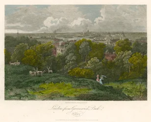 Londen vanuit Greenwich Park, Kent