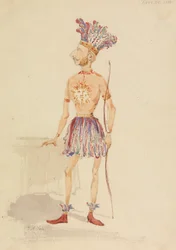 Engelsman in Inca-kostuum
