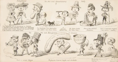 De grote tentoonstelling die er zal komen, waarschijnlijke resultaten van de nijverheid van alle naties in d..., 1850.