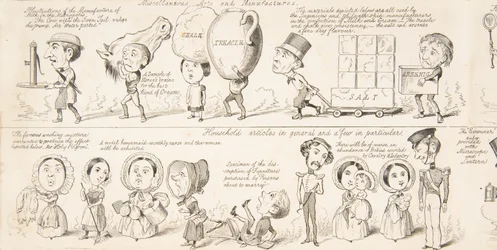 De grote tentoonstelling die er mot komen, waarschijnlijke resultaten van de nijverheid van alle naties in d..., 1850.