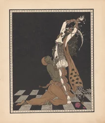 Ida Rubinstein en Vaslav Nijinsky in het ballet Scheherazade