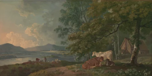 Ochtend: Landschap met vee