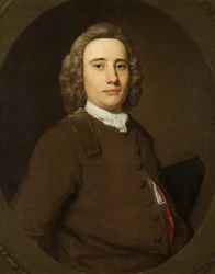 Portret van een man in bruin