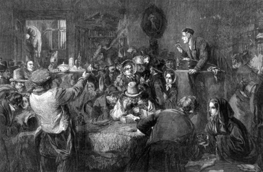 ‘De veiling, laatste dag van de verkoop’, de Internationale Tentoonstelling, 1862