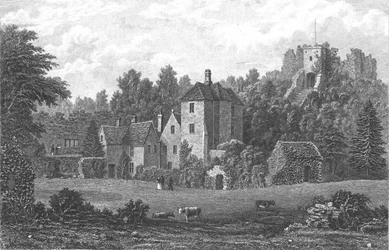 Carisbrooke Castle, Newport, Isle of Wight, begin 19e eeuw