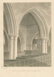 Interieur van Weston-on-Trent Kerk