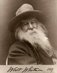 Portret van Walt Whitman in 1887
