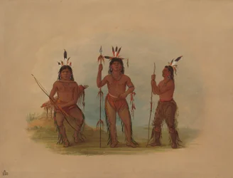 Alaeutische Hoofdman en Twee Krijgers, 18551869