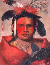 Chee-me-náh-na-quet, Grote Wolk, zoon van Grizzly Beer, 1831