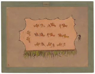 Facsimile van het gewaad van Chief Four Men - Mandan