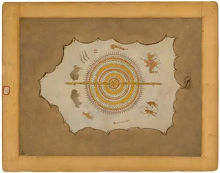 Facsimile van een Mandan mantel