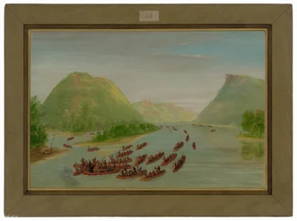 Vader Hennepin en Twee Metgezellen Gevangen Genomen door de Sioux. April 1680