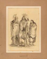 Groep van Algonquiaanse en Iroquoiaanse Indianen--no. 1