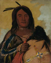 Ka-pés-ka-da, Shell Man, een Oglala dappere