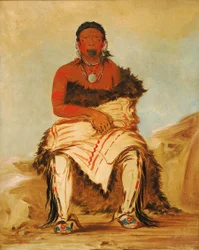 Lá-shah-le-stáw-hix, Man Chief, een Republikeinse Pawnee, 1832