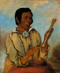 Ma-shée-na, Elkhorns, een onderhoofd, 1830